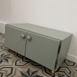 Antique low furniture restyled on wheels