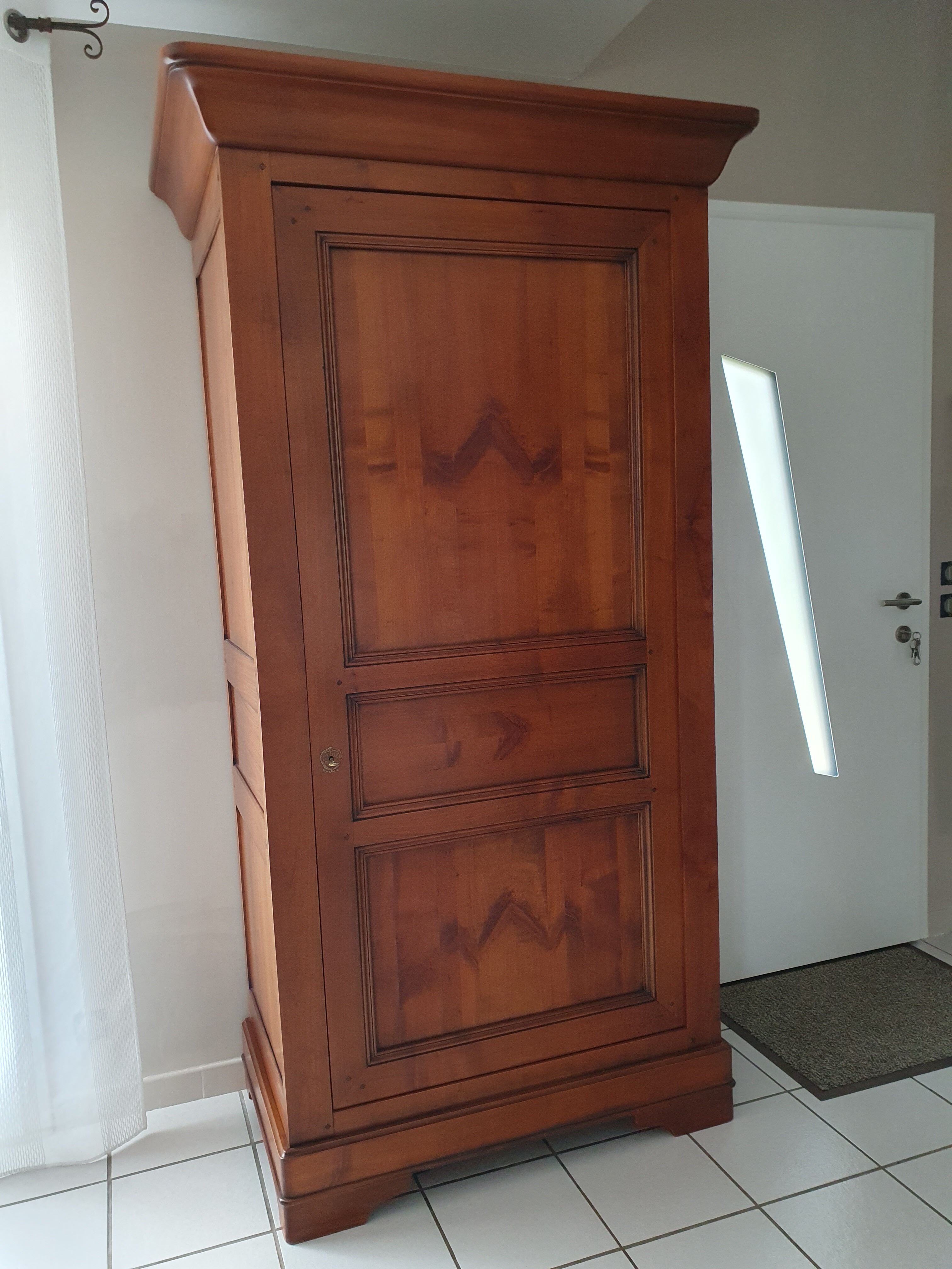 Man standing in cherry wood perfect condition like new