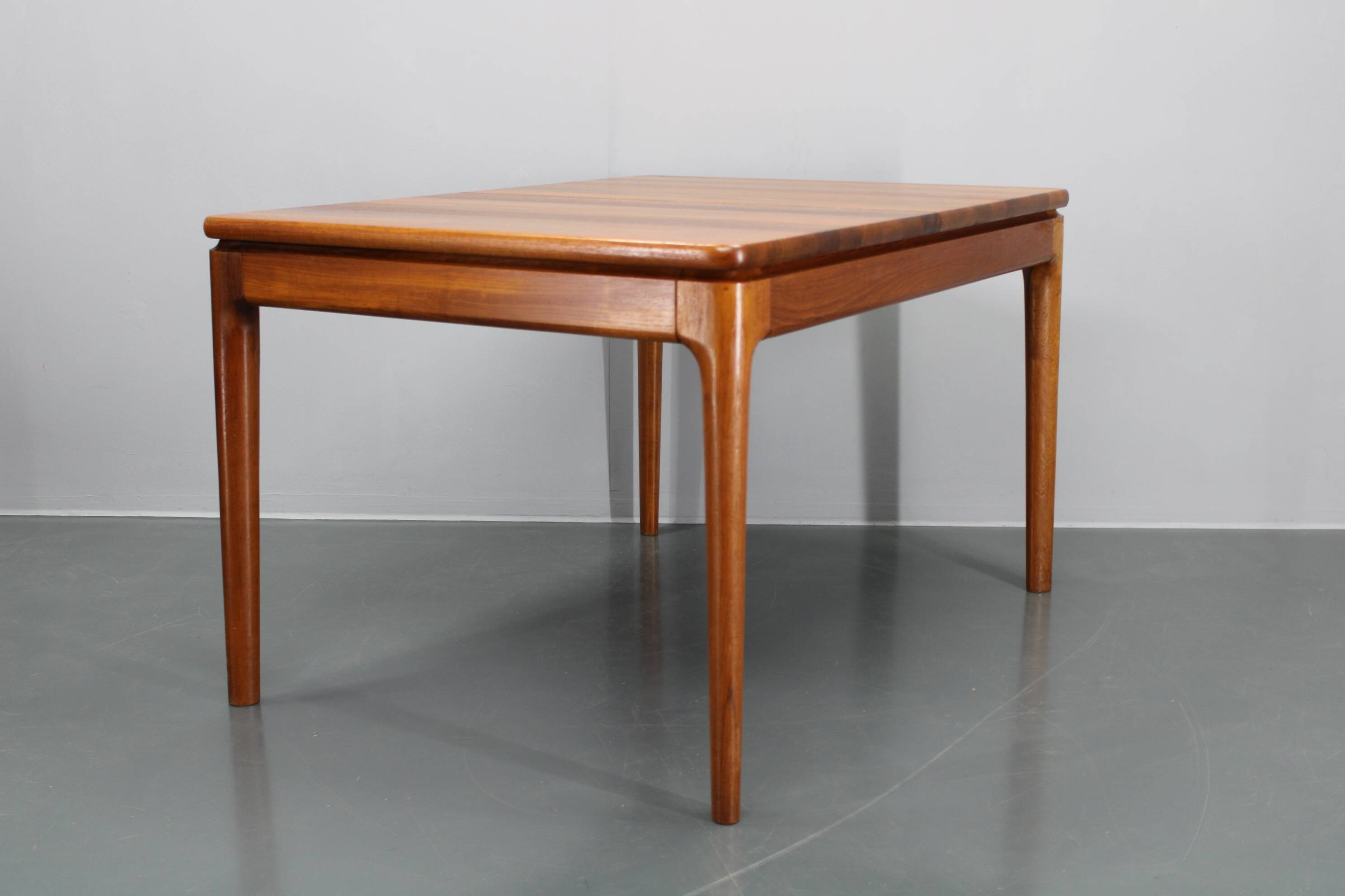1960s Solid Teak Extendable Dining Table by Glostrup Mobelfabrik, Denmark