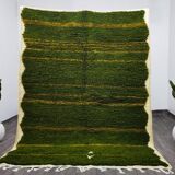 Moroccan green and gold wool rug 150cmx250cm