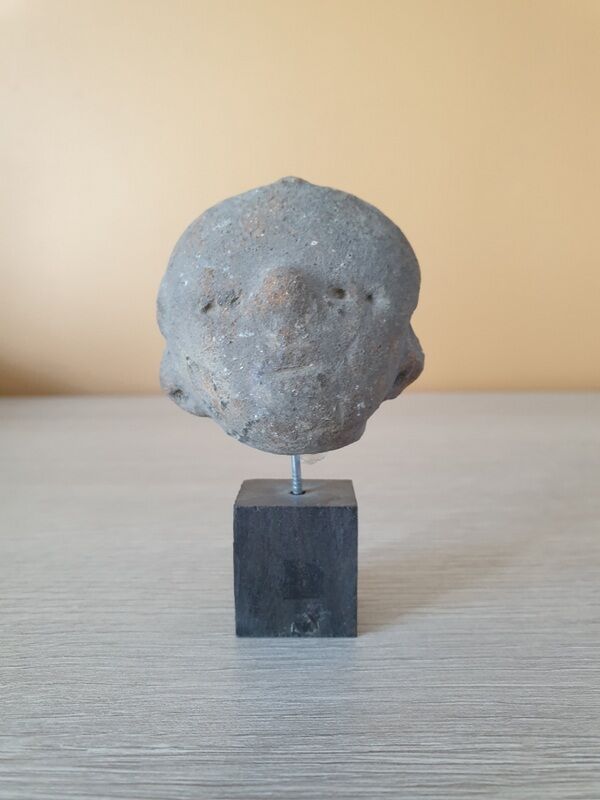 Ancient statuette head - Terracotta - Pre-Columbian art - 1st millennium
