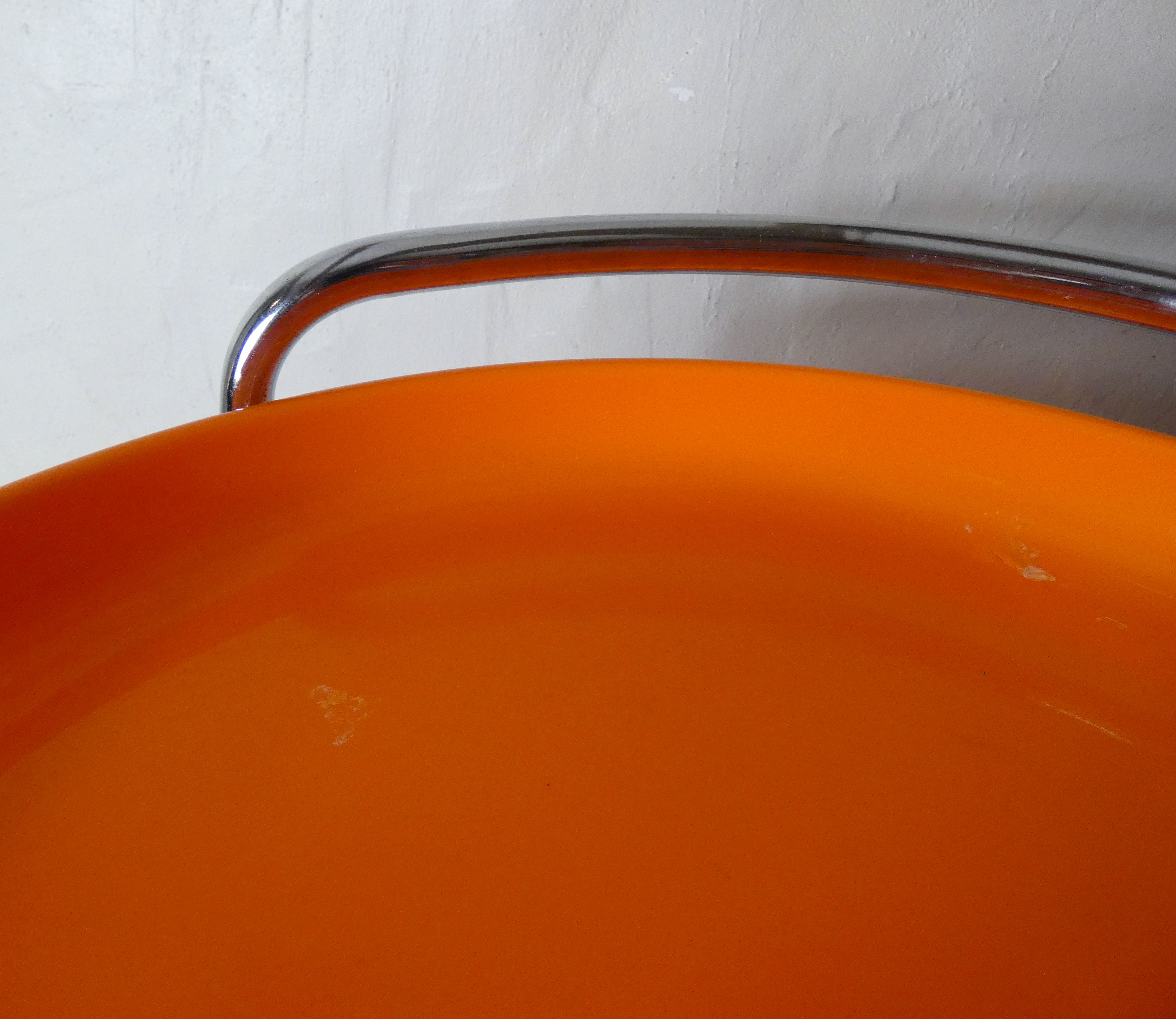 Serving table with vintage wheels