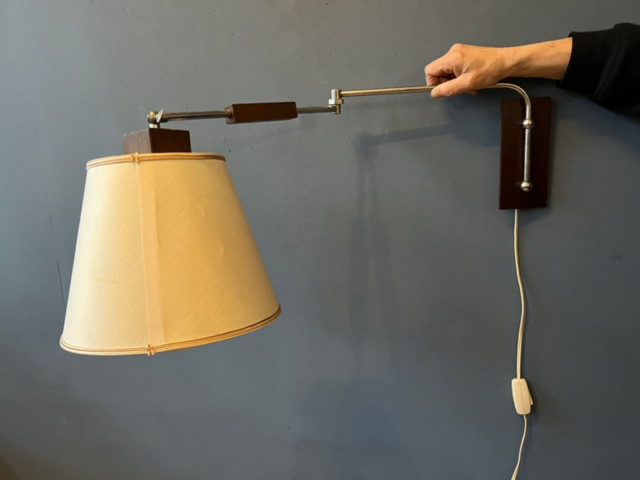 Applique lampe en bois