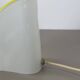 Minimalist White and Yellow Murano Glass Table Lamp by De Majo, Italy 1970s