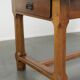French dining table from the 18th century with a fruitwood top and oak base