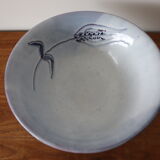 Blue ceramic salad bowl the Dieulefit caves