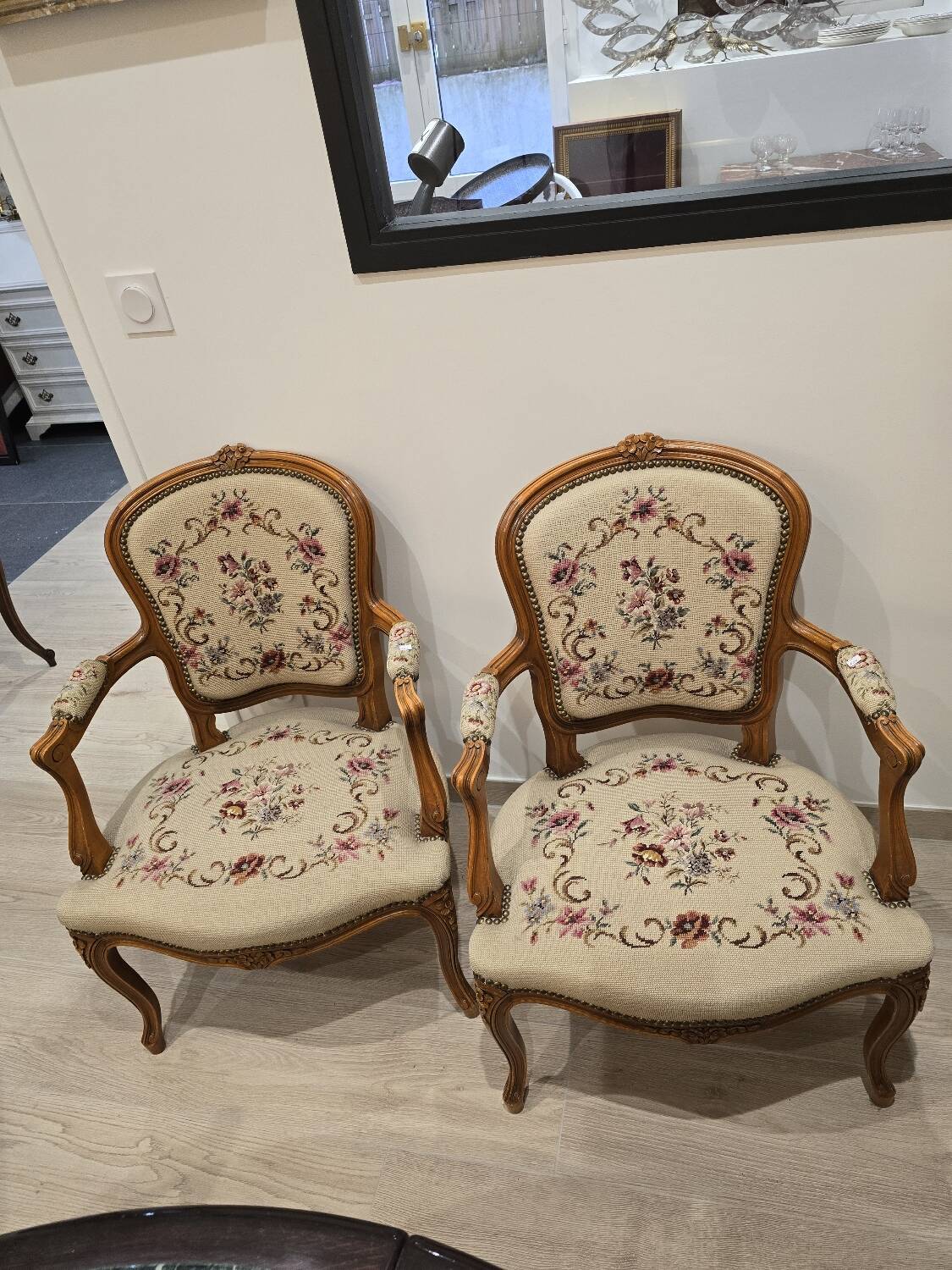 Pair of Louis XV armchairs