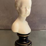 Bust of Louis Brongniart after Houdon in Limoges porcelain biscuit