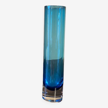 Turquoise glass soliflore