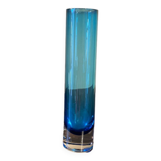 Soliflore en verre turquoise