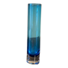 Soliflore en verre turquoise