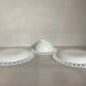 Opaline trio plate and heart-shaped bowl