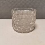 6 desert plates/ice cream plates in crystal glass from the 1960s.