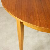 Scandinavian style teak table with butterfly extension