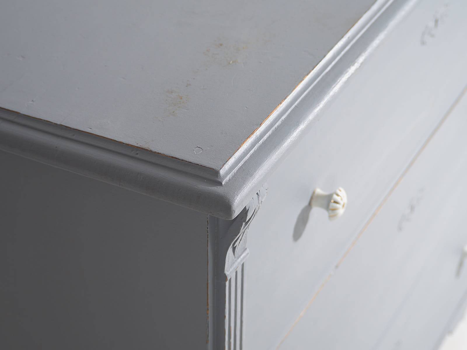 Antique silver-grey chest of drawers (c.1900) #18