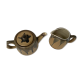 Teapot set and milk pot 60s