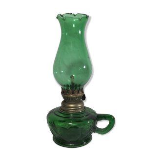 Lampe à pétrole en verre