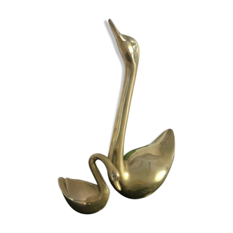 Brass duck and swan