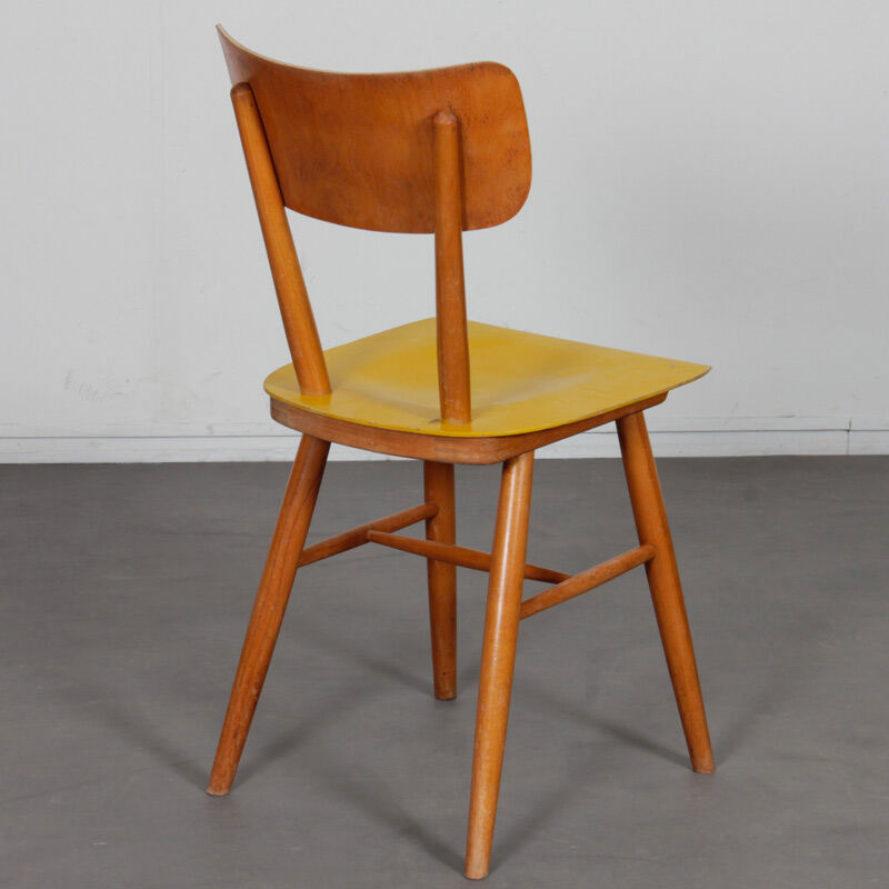 Suite of 3 chairs produced by Ton in the 1960s