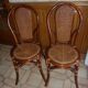 Paire de chaises rotin bambou vintage