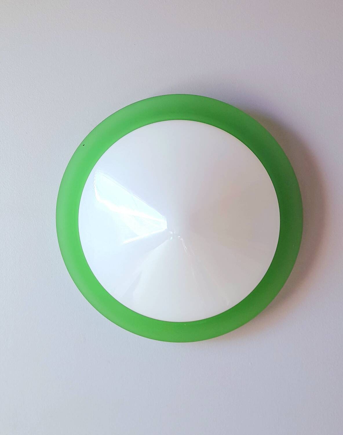 Glass and opaline wall light, 1970.