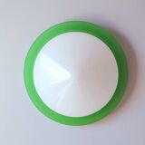 Glass and opaline wall light, 1970.