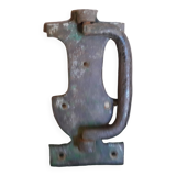 Wrought iron barn door handle