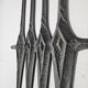 Brutalist wall decoration sculpture from the 1970s in aluminium cast.