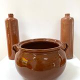 Glazed sandstone pot cover