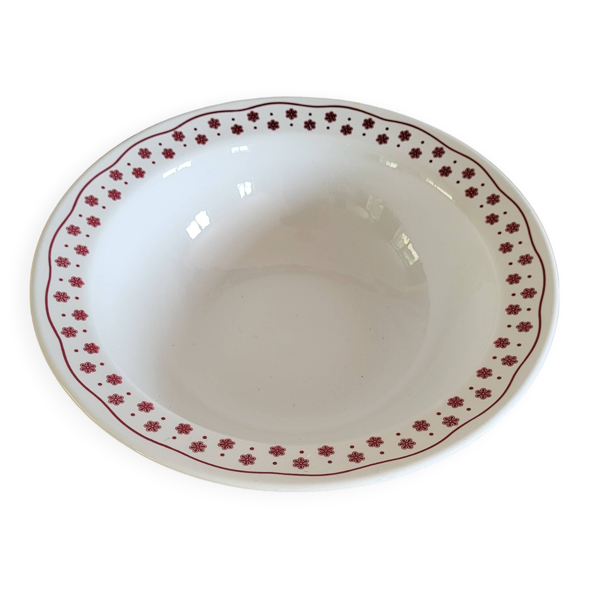 Round Italian porcelain dish