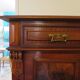 Very Buffet 1900 - Napoléon III - Walnut veneer - 1 drawer - 2 doors