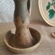 Candle holder terracotta cellar rat Orezza Campo Piano Corsica - Vintage