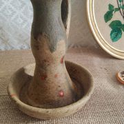 Candle holder terracotta cellar rat Orezza Campo Piano Corsica - Vintage