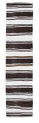 2x10 Modern Striped Turkish Kilim Runner Rug, 69x309Cm