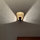 Brutalist Brass and Copper Wall Lamp