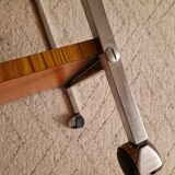 Formica, wood and chrome rolling trolley, 1970s