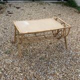 Rectangular coffee table door reviews in vintage rattan and wicker