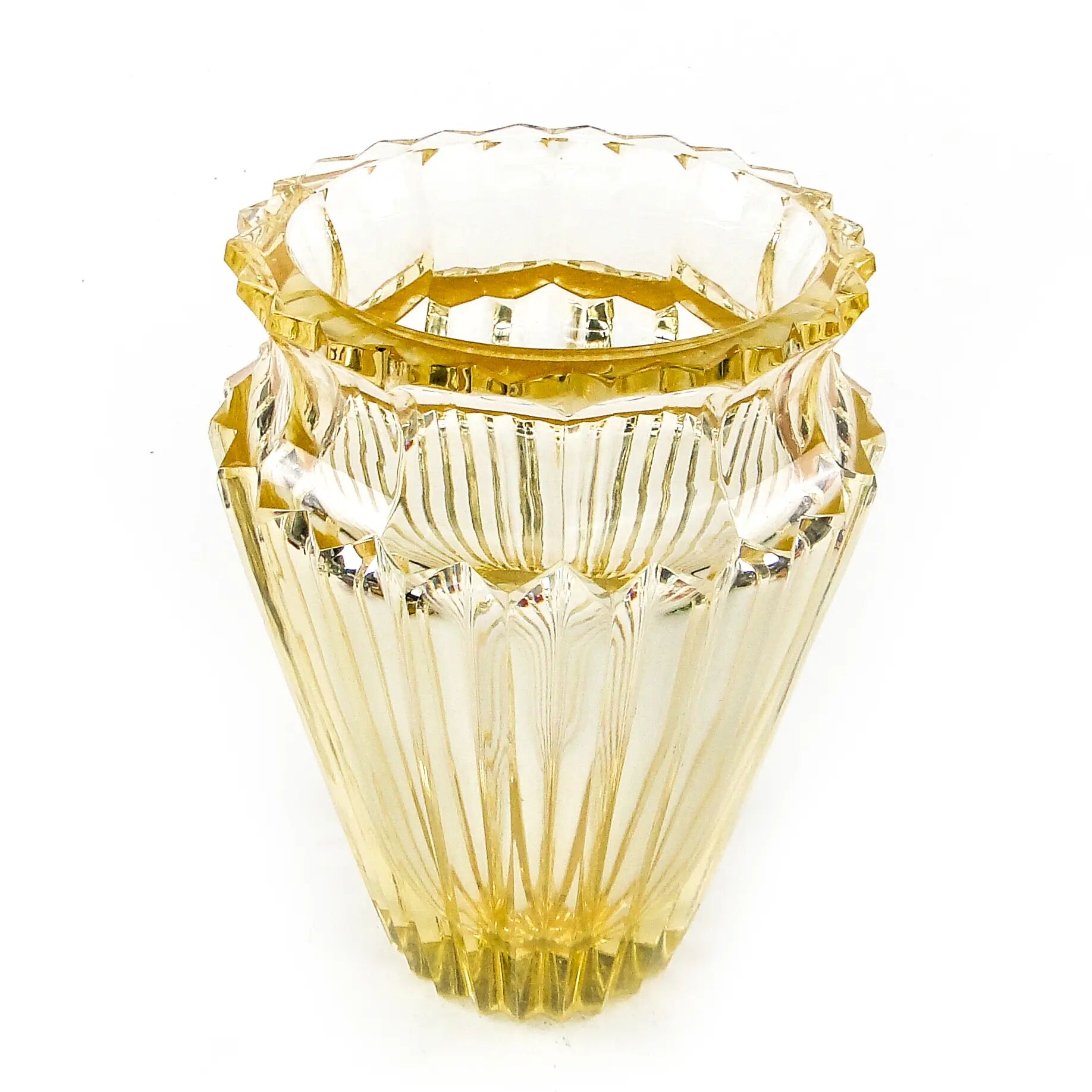Vase, Art Déco, cristal, Moser, Tchécoslovaquie, années 1930