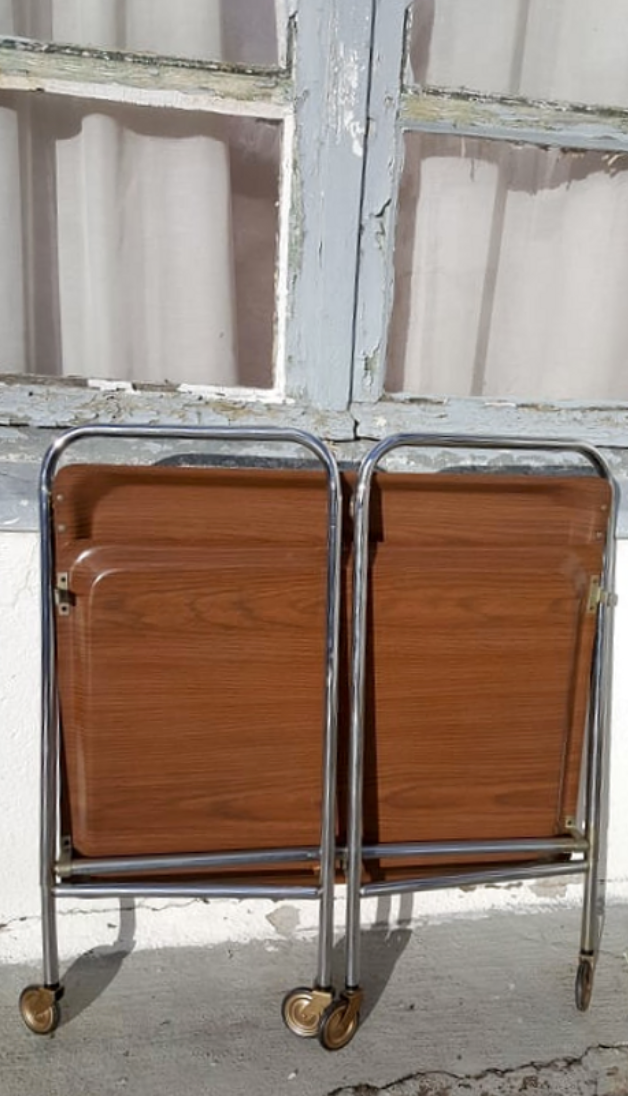 70's folding dessert on wheels