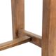 Brutalist style table, or desk, in beech. Circa 1900