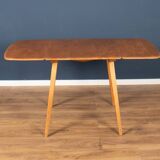 Retro Blonde Ercol Model 383 Dining Table & Four Model 370 Windsor Kitchen Dining Chairs
