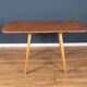 Retro Blonde Ercol Model 383 Dining Table & Four Model 370 Windsor Kitchen Dining Chairs