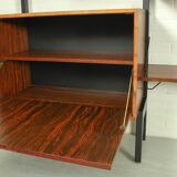 XL Danish Modular Teak Wall Unit in Rosewood by Poul Cadovius, 1960s