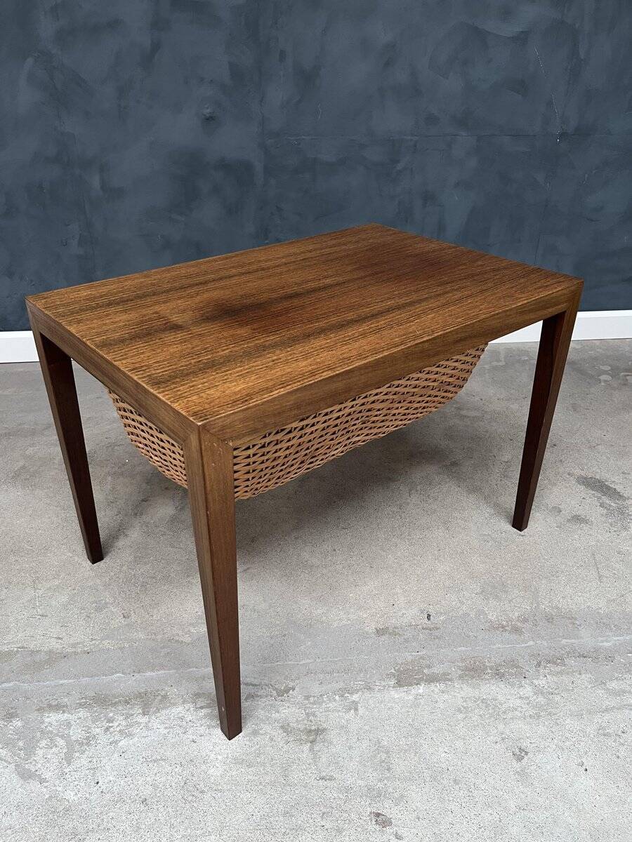 Side Table in Rosewood by Severin Hansen for Haslev Møbelfabrik, 1950s
