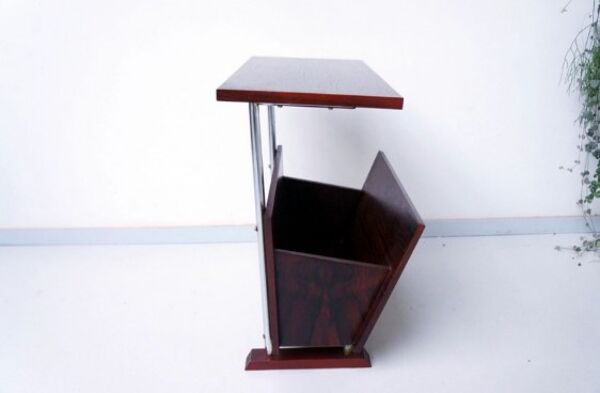 table d'appoint avec porte revue en palissandre - 1960