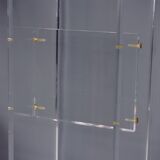 70s design console in marble and plexi