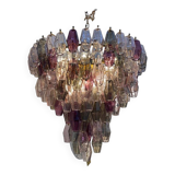 Contemporary Mid-Centyry Modern "Poliedri" Murano Glas Chandelier