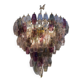 Contemporary Mid-Centyry Modern "Poliedri" Murano Glas Chandelier