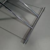2 leather chrome folding chairs