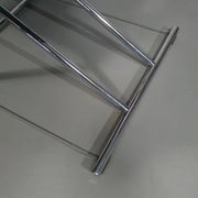 2 chaises pliantes en cuir chromé